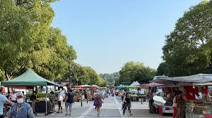 ALT : Marché des producteurs à Nîmes – fruits et produits locaux
